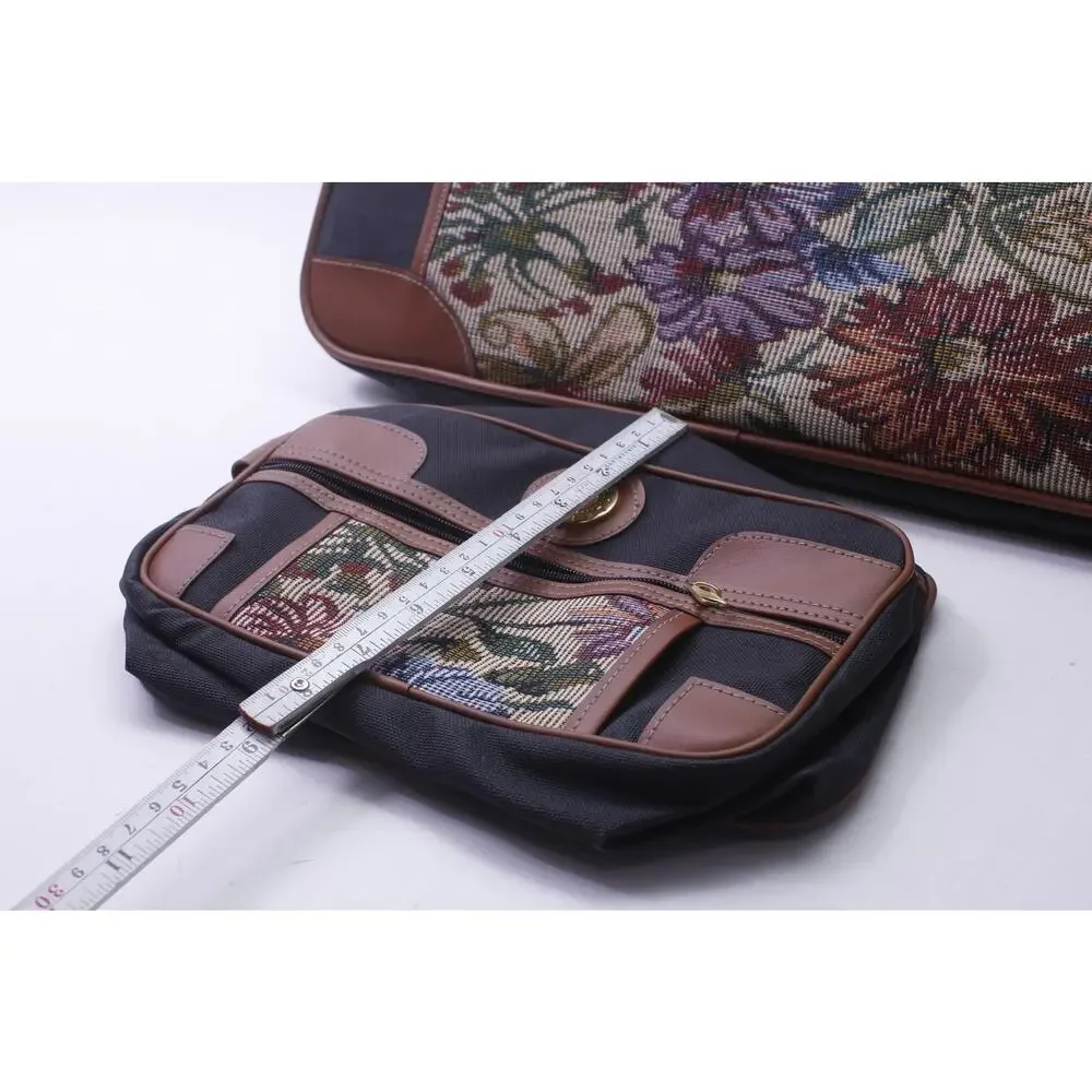 Aude Falbert, Briefcase with Toiletry Bag, Embroidered, Travel, ~ 260122-WH O-2